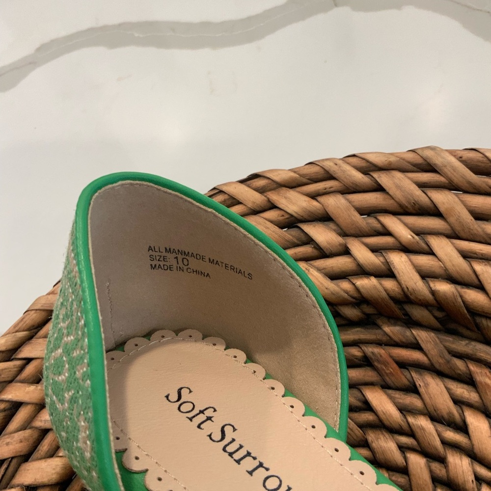 Soft Surroundings Turquoise Embroidered Loafers - Picture 7 of 7